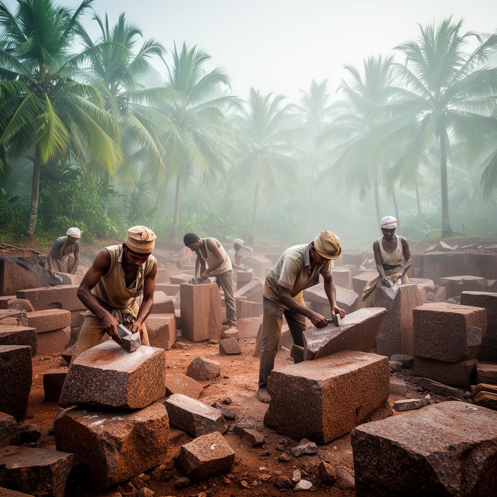 Stone work in Kerala